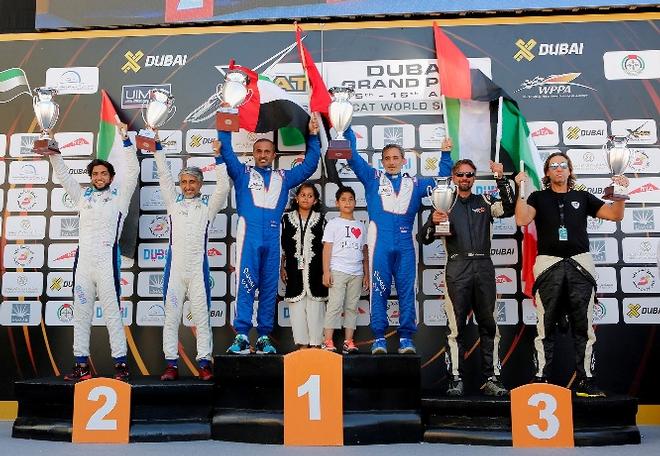 XCAT Dubai GP - SCR podium © Karien Jonckheere
